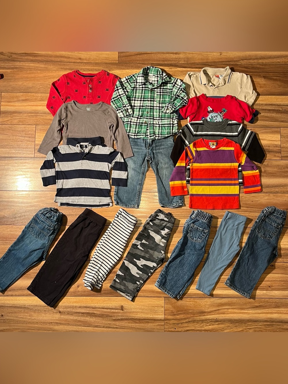 BABY BOY 18-24MO FALL/WINTER OUTFITS LOT16PCS Y2K CLOTHING BUNDLE MIXED BRANDS